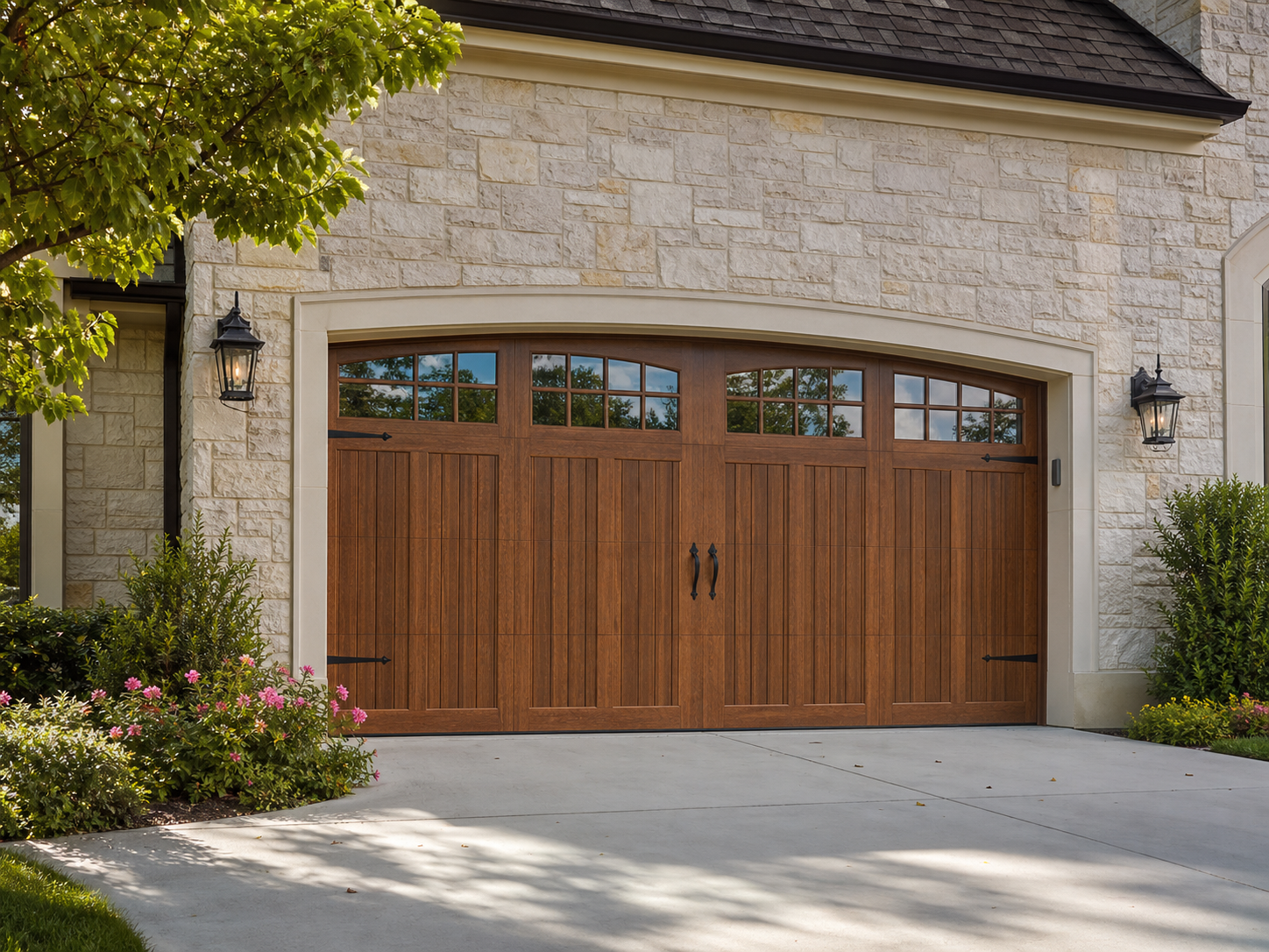 Carriage style garage door